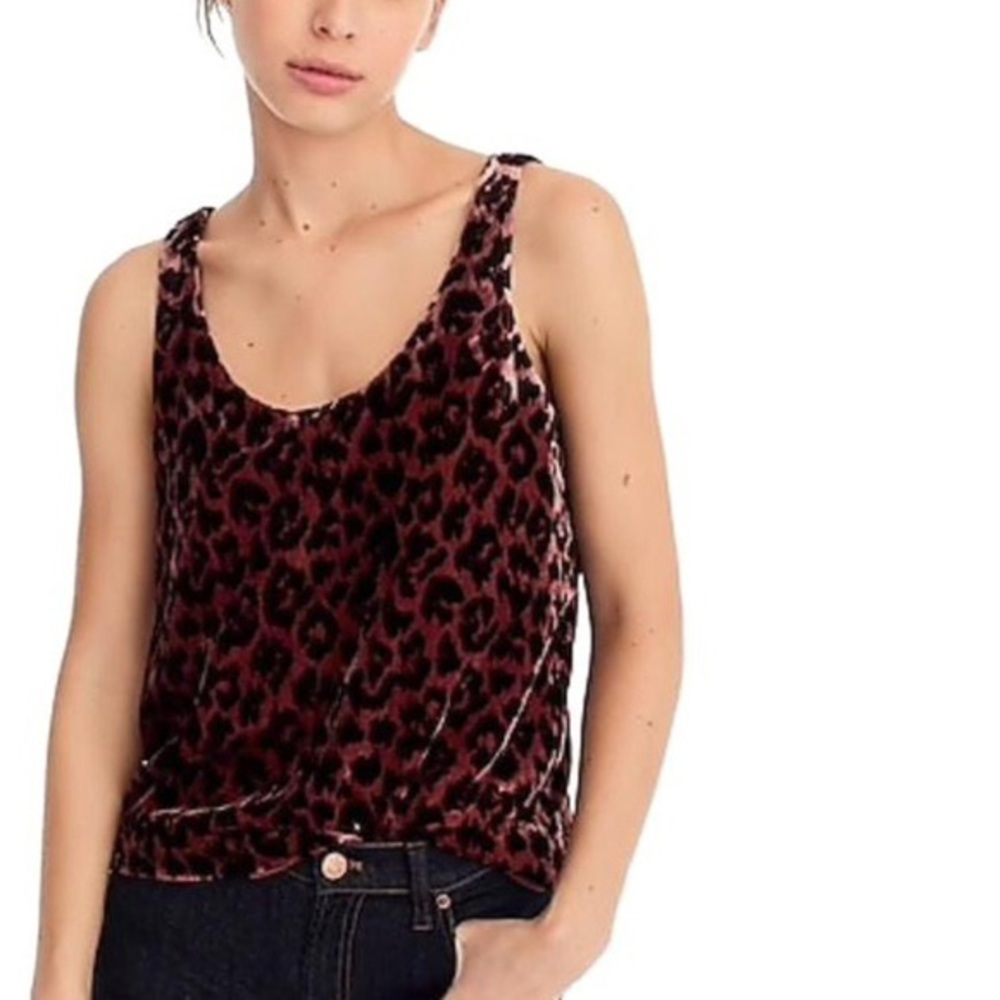 Leopard Velvet Top
